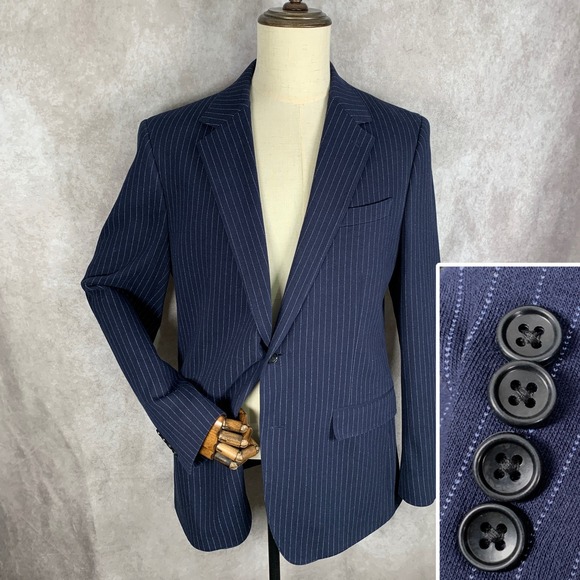 Bonobos Suit Jacket Men 44L Blazer Sport Coat Slim Lanificio Fortex Italy NEW
